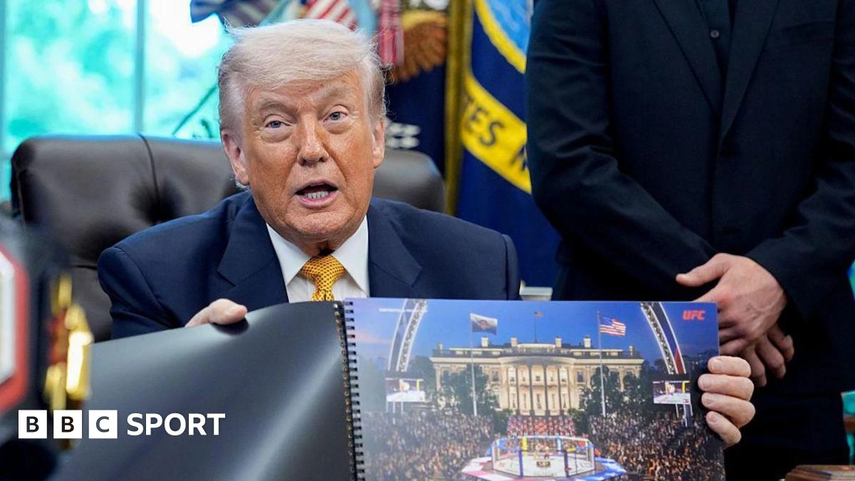 Trump says Eiffel Tower-like UFC structure may stay