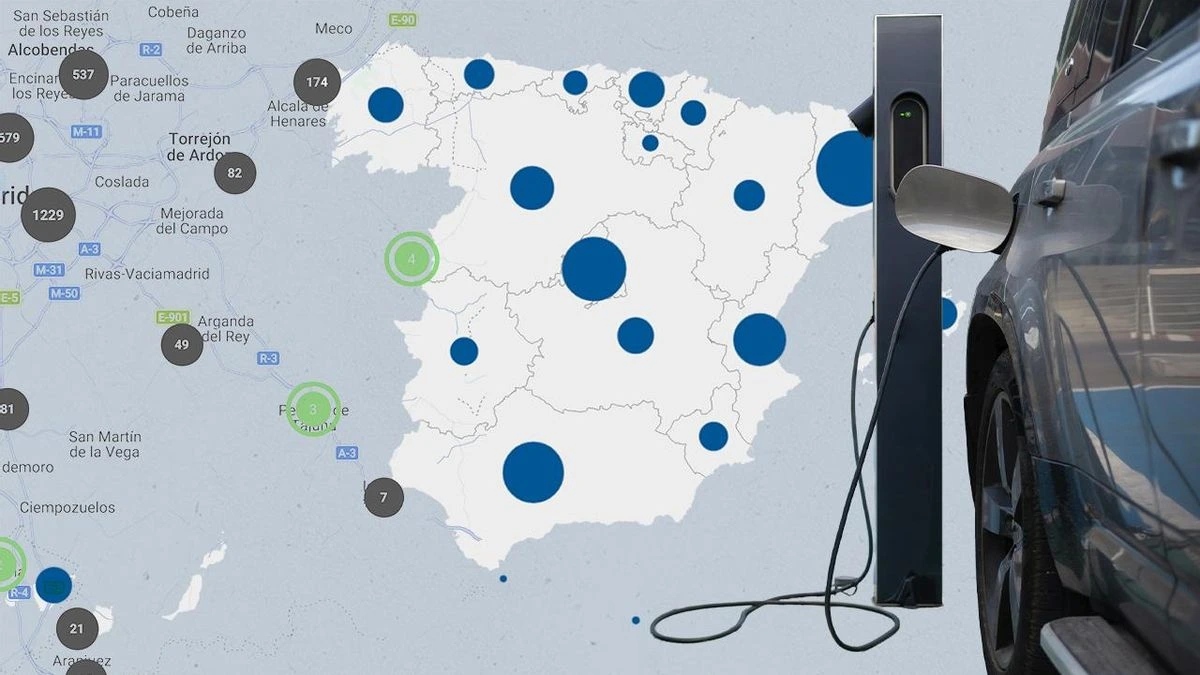 Nuevo desafío para los coches eléctricos: mapa para viajar y recargar sin sobresaltos en las vacaciones