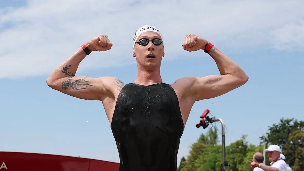 Schwimmen: Star Florian Wellbrock schwimmt nach Drama bei Olympia in Seine zu GOLD!