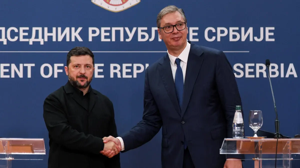 Válka na Ukrajině v blízké době neskončí, prohlásil na tiskovce se Zelenským Vučić - Novinky