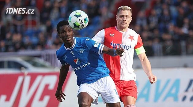 ONLINE: Baník - Slavia, v základu Chaloupek, opět hrají Ouanda i Nowak
