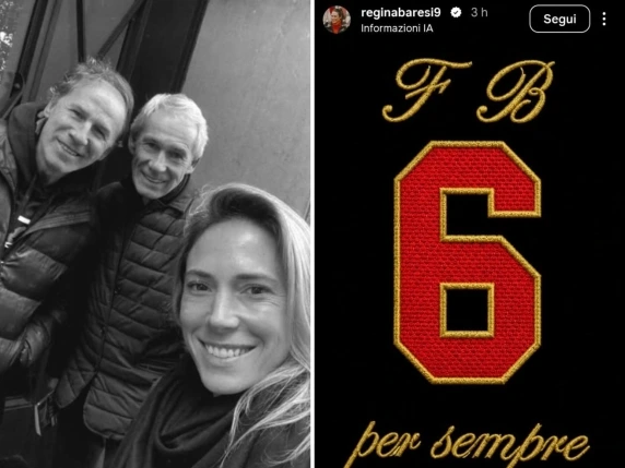Regina Baresi ricorda lo zio con un post social: la foto insieme a Franco e Beppe