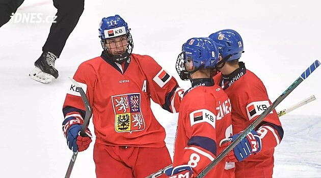 Hokejová osmnáctka rozdrtila Kanadu v přípravě na Hlinka Gretzky Cup