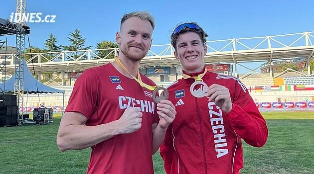 Pětibojaři Grycz a Tůma si při obhajobě štafetového zlata o dvě místa pohoršili