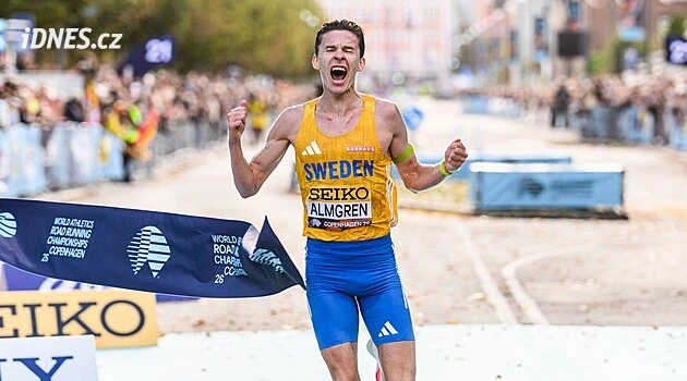 Almgren zářil na MS. Nadvládu Afričanů v půlmaratonu ukončil evropským rekordem