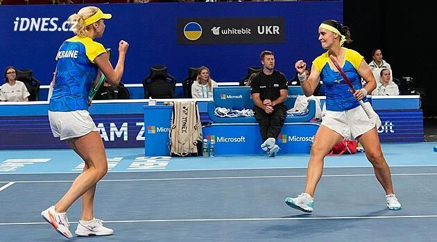 Ukrajinky zvládly čtyřhru, v Billie Jean King Cupu jsou podruhé v semifinále