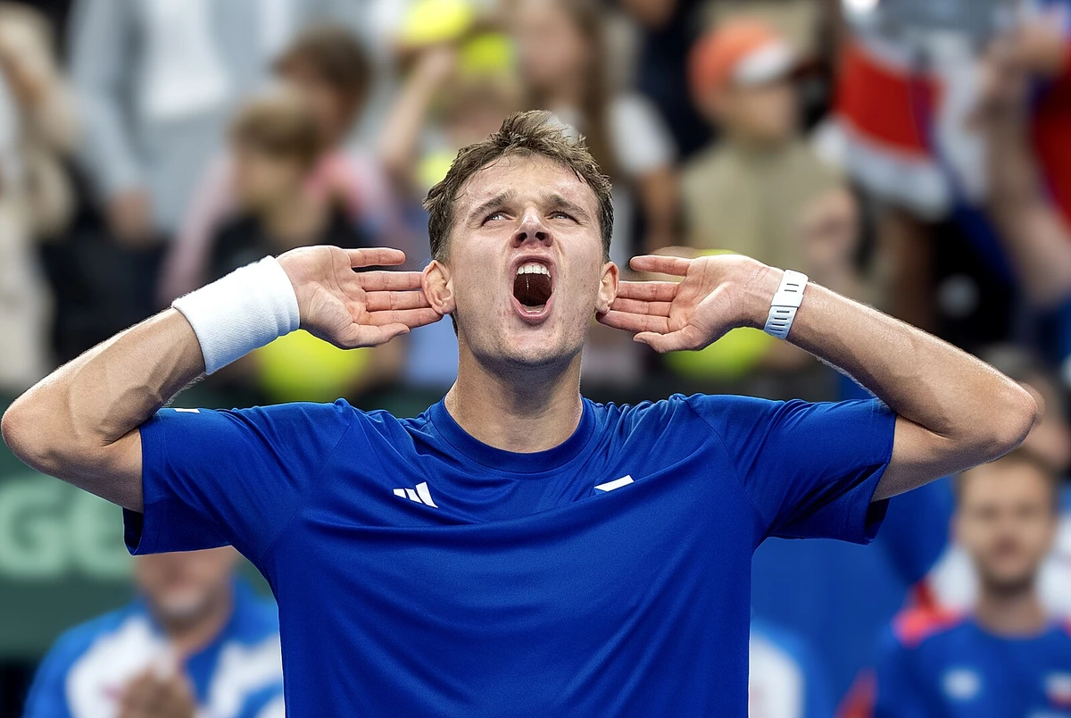 Davis Cup ONLINE: Menšík srovnal na 2:2, Lehečka v rozhodujícím duelu vede