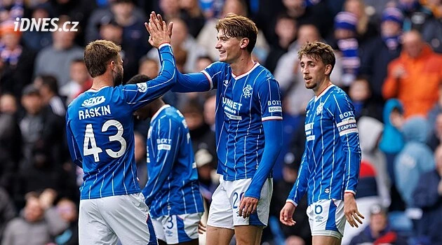 Hlavou i ramenem. Naderi dvěma góly přispěl k výhře Rangers nad Kilmarnockem