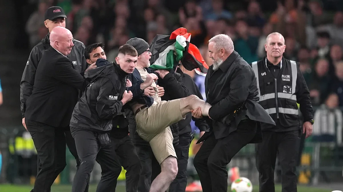 Nations League: Palästina-Proteste unterbrechen Irland gegen Österreich