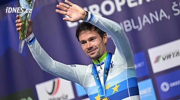 Roglič je evropským šampionem v časovce, Špicarová byla mezi juniorkami sedmá