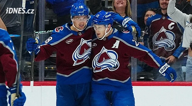 MacKinnon s Nečasem řádili za Colorado, český útočník bral tři body